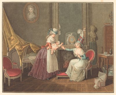 Fanfans lunch av Jean Baptiste Mallet after Henri Nicolas van Gorp