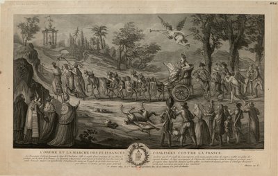 De allierade makternas mars mot Frankrike, 1798, 1798. av Jean Baptiste Marie Louvion