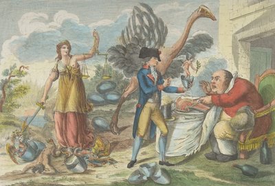 Den nionde av Thermidor, eller den engelska överraskningen..., 1795. av Jean Baptiste Marie Louvion