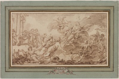 Boreas bortförande av Oreithia av Jean Baptiste Marie Pierre