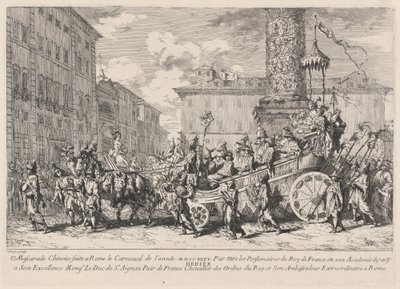 Kinesisk maskerad gjord i Rom (kinesisk maskerad) av Jean Baptiste Marie Pierre