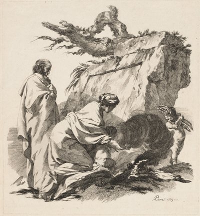 Vila på flykten till Egypten av Jean Baptiste Marie Pierre