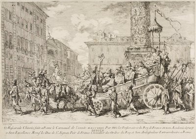 Den kinesiska mascaraden, 1735 av Jean Baptiste Marie Pierre