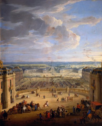 Det kungliga stallet Grande Écurie i Château de Versailles av Jean Baptiste Martin