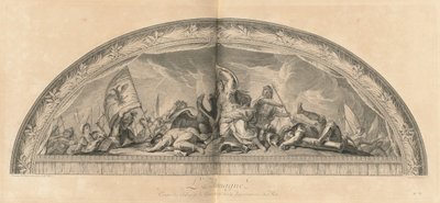 Tyskland, Krigssalongens centrum bredvid kungens kamrar (Tyskland, Krigssalongens centrum bredvid kungens kamrar) [pl. 37] av Jean Baptiste Masse