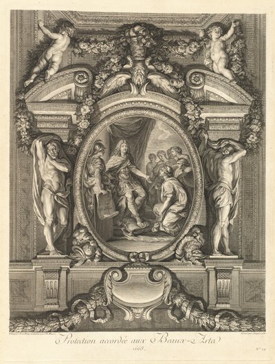 Skydd beviljat för de fria konsterna 1663 [pl. 24] av Jean Baptiste Masse
