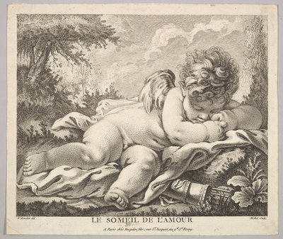 Amors sömn. av Jean Baptiste Michel