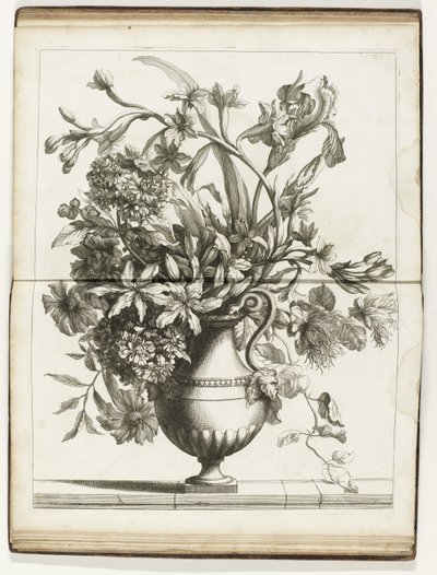 Bloemenvaas Books of Several Vazes of Flowers gjorda efter det naturliga (serietitel) av Jean Baptiste Monnoyer