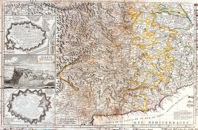 Karta över hertigen av Savojens södra territorium, i Italien (Gravering av Jean Baptiste Nolin