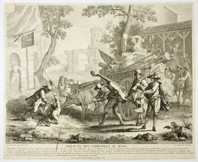 Ankomst av komikerna av Jean Baptiste Oudry