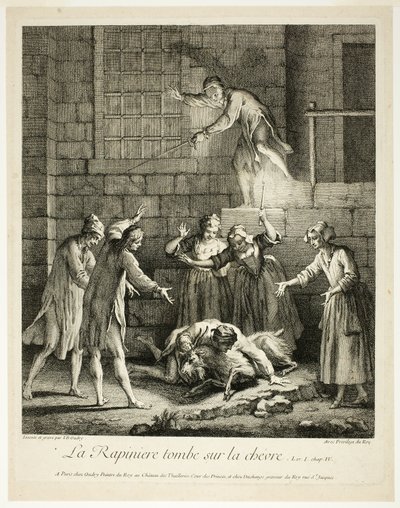 Serietidningar: Plundraren faller på geten av Jean Baptiste Oudry