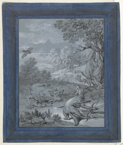 Vargen och jägaren / Le Loup et le Chasseur Illustrationer till fabler av Jean de la Fontaine (serietitel) av Jean Baptiste Oudry