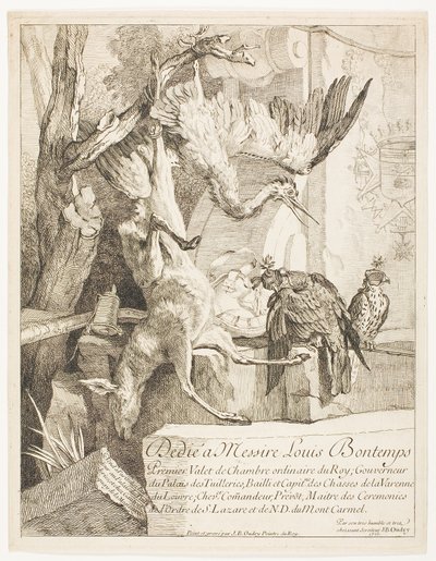 Fyra jaktämnen, nr 1 av Jean Baptiste Oudry