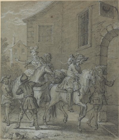 Operatörens ankomst i hotellbranschen av Jean Baptiste Oudry