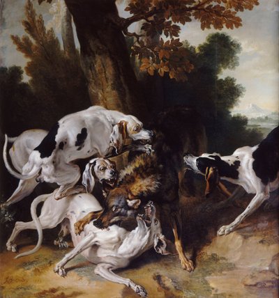 Vargjakten, 1725 av Jean Baptiste Oudry