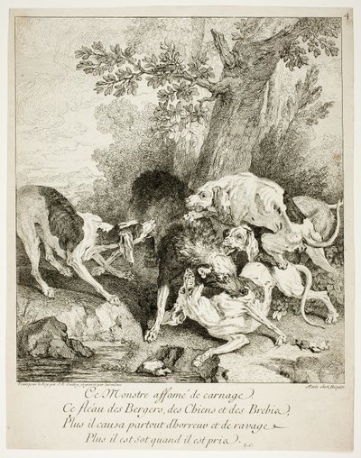 Vargen i viken av Jean Baptiste Oudry