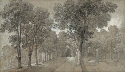 Utsikt över parken vid Arcueil av Jean Baptiste Oudry