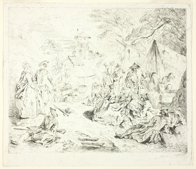Halte de Soldates av Jean Baptiste Pater