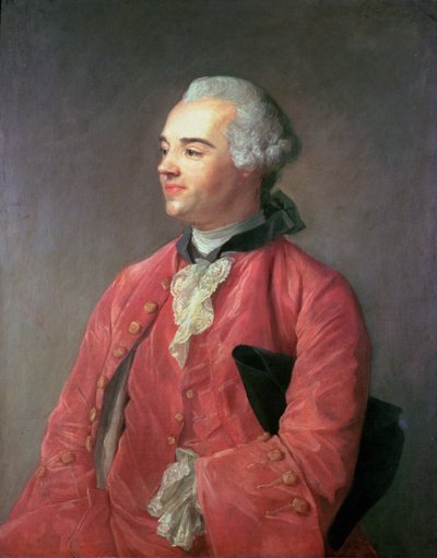 Porträtt av Jacques Cazotte av Jean Baptiste Perronneau