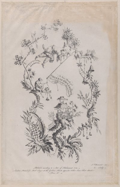 En ny bok med kinesiska prydnadsföremål. Uppfunnen och graverad av J. Pillement, 1755., av Jean Baptiste Pillement