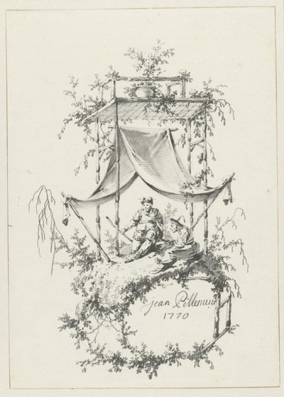 Komposition i Chinoiserie stil av Jean Baptiste Pillement