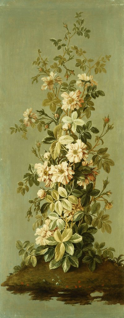 Dekorativa paneler med blommor av Jean Baptiste Pillement