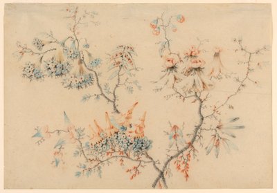 Teckning, blommande grenar, 1775-1800 av Jean Baptiste Pillement