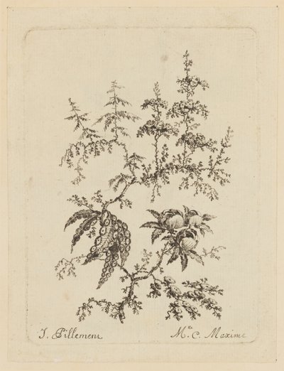 Fantastisk blomma av Jean Baptiste Pillement