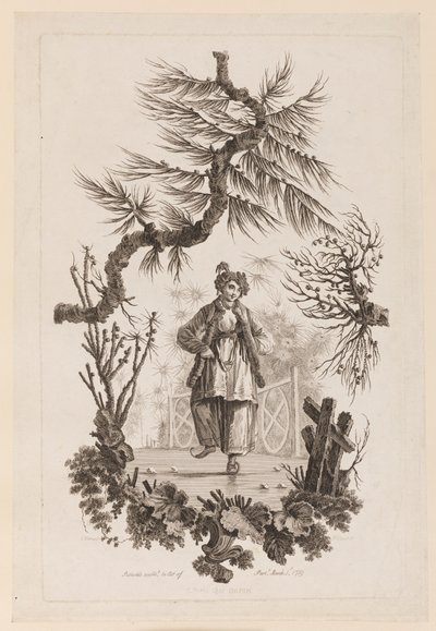 Figur under gren av Jean Baptiste Pillement