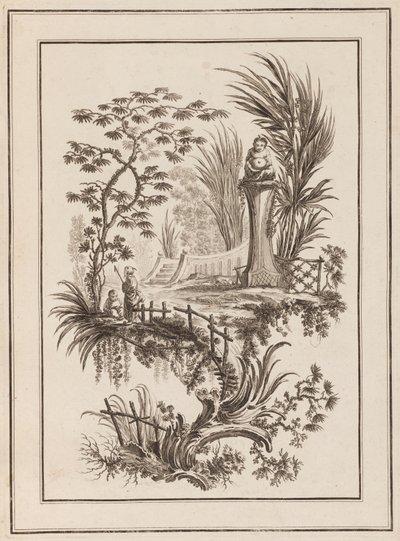 Figurer i trädgården av Jean Baptiste Pillement