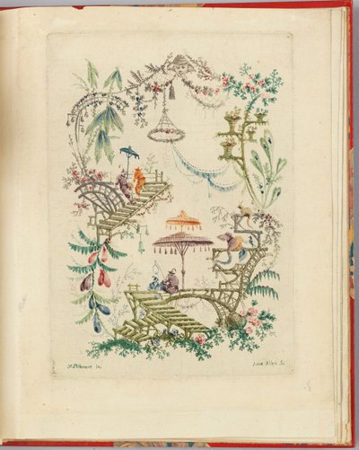 Ornamental design från "Nouvelle suite de cahiers chinois a l