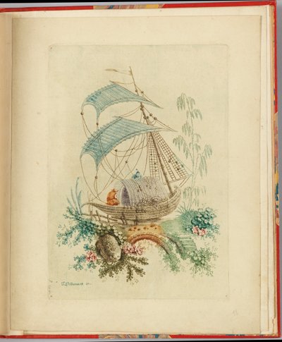 Ornamental design från "Nouvelle suite de cahiers chinois a l
