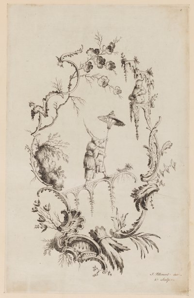 Tavla 2, från "A New Book of Chinese Ornaments" av Jean Baptiste Pillement