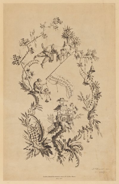 Titelsida, från "A New Book of Chinese Ornaments" av Jean Baptiste Pillement