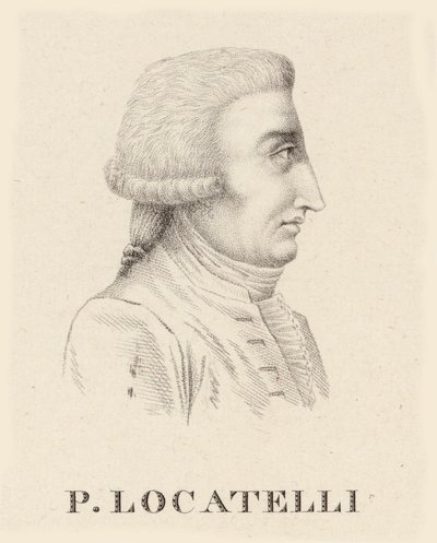 Porträtt av violinisten och kompositören Pietro Antonio Locatelli 1695-1764. av Jean Baptiste Ponce Lambert