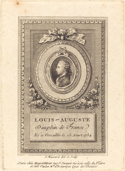 Louis-Auguste, Dauphin av Frankrike av Jean Baptiste Raphael Urbain Massard