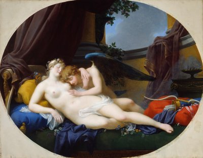 Amor och psyke, 1828. av Jean Baptiste Regnault
