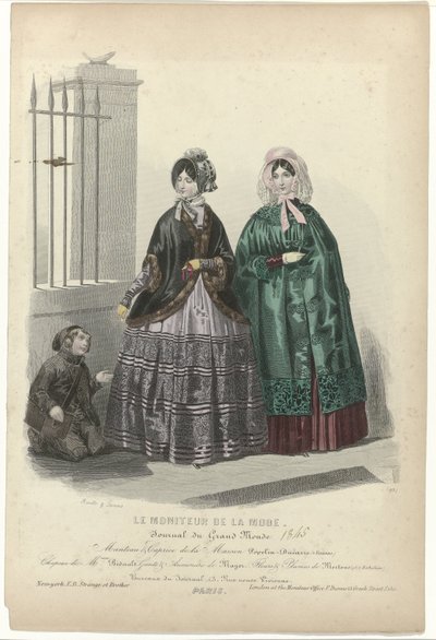 Le Moniteur de la Mode, 1845, nr 95: Coat & Caprice of the (...) av Jean Baptiste Reville