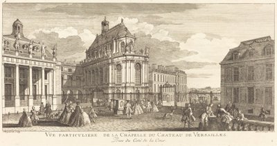 Privat utsikt över kapellet i slottet i Versailles av Jean Baptiste Rigaud