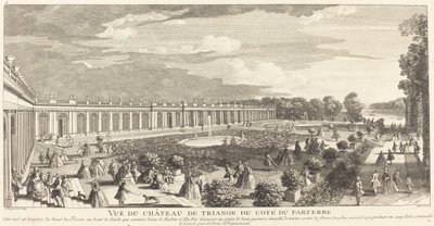 Utsikt över Chateau de Trianon från sidan av Parterre av Jean Baptiste Rigaud