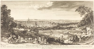 Utsikt över landskapet i det kungliga huset Saint Cir av Jean Baptiste Rigaud