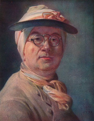 Självporträtt med glasögon, 1775 av Jean-Baptiste Simeon Chardin