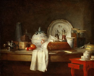Officersmässan eller resterna av en lunch av Jean-Baptiste Simeon Chardin