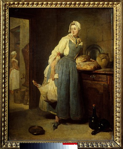 Outfitteren. Målning av Jean Baptiste Simeon Chardin (1699-1779) 1700-talets sön. 0,47x0,38 m. av Jean Baptiste Simeon Chardin