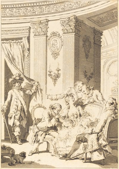 Bekännarens make av Jean Baptiste Tilliard and Antoine Jean Duclos after Jean Honoré Fragonard