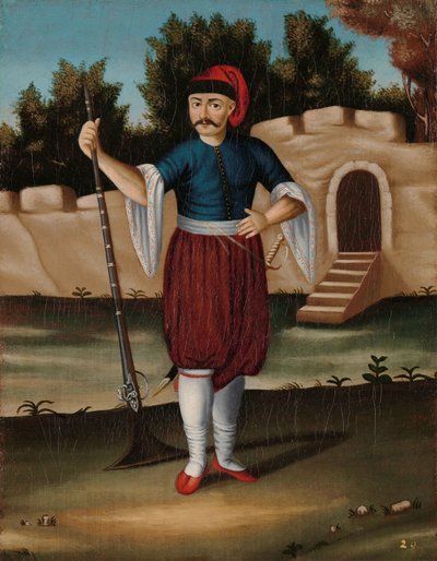 Man från den albanska kusten av Jean Baptiste Vanmour (workshop of)