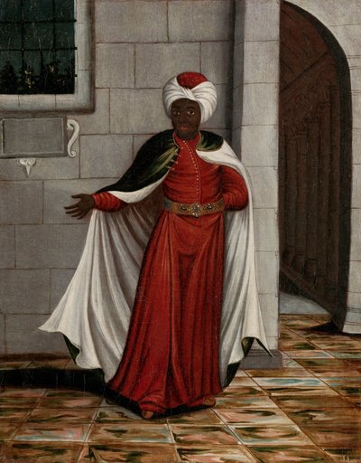 Kislar Aghassi, chef för sultanens svarta eunucker av Jean Baptiste Vanmour (workshop of)