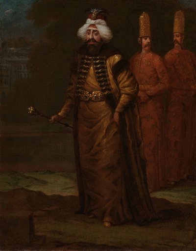 Sultan Ahmed III, ca 1727-30 av Jean Baptiste Vanmour