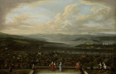 Utsikt över Istanbul från den holländska ambassaden i Pera Utsikt över Istanbul från den holländska ambassaden i Pera av Jean Baptiste Vanmour