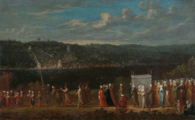 Bröllopståg på Bosporen turkiskt bröllop av Jean Baptiste Vanmour
